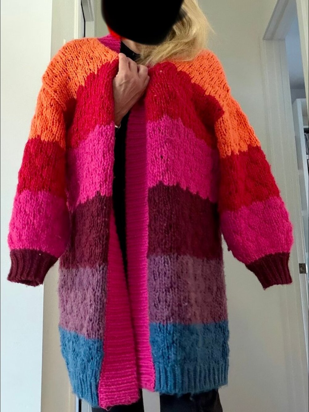 FARM Rio Multicolor Open Knit Cardigan size small - Picture 15 of 16